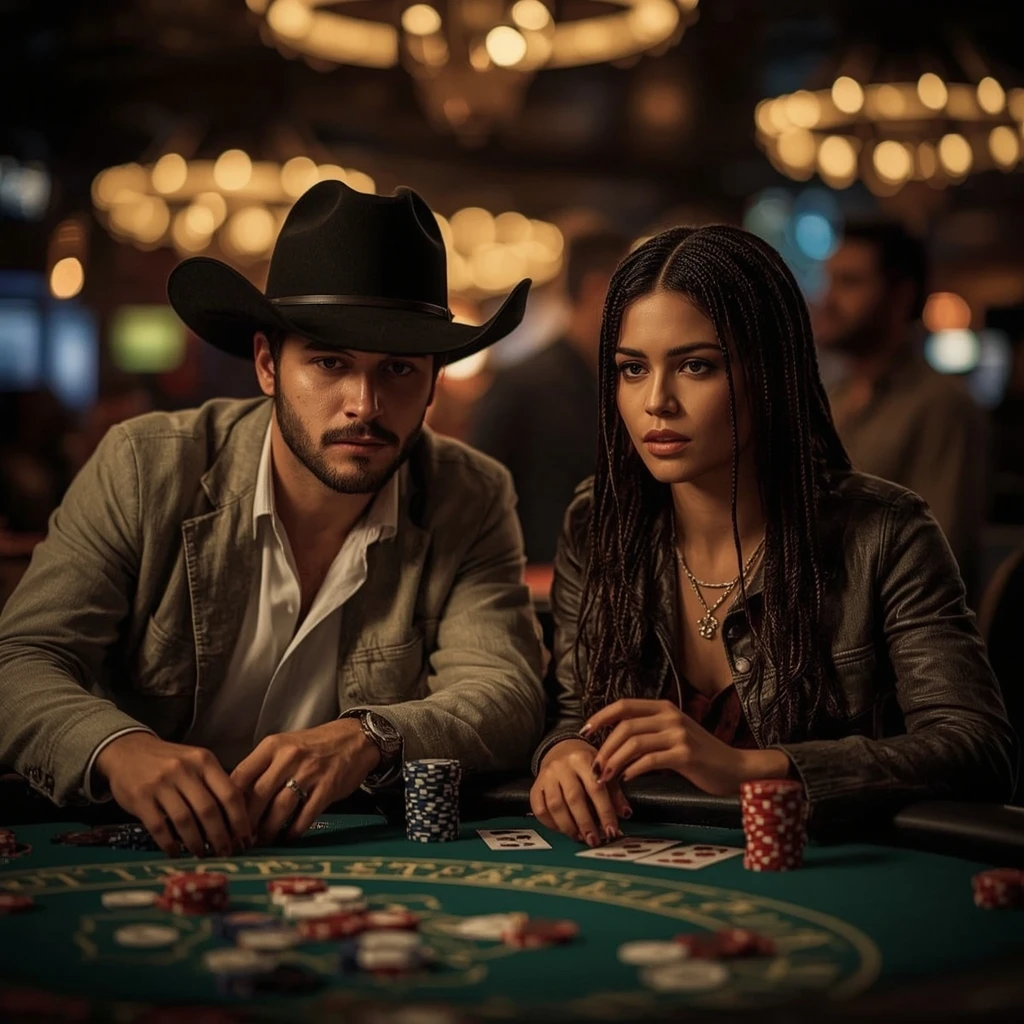 photo de deux joueurs de poker LunuBet Casino